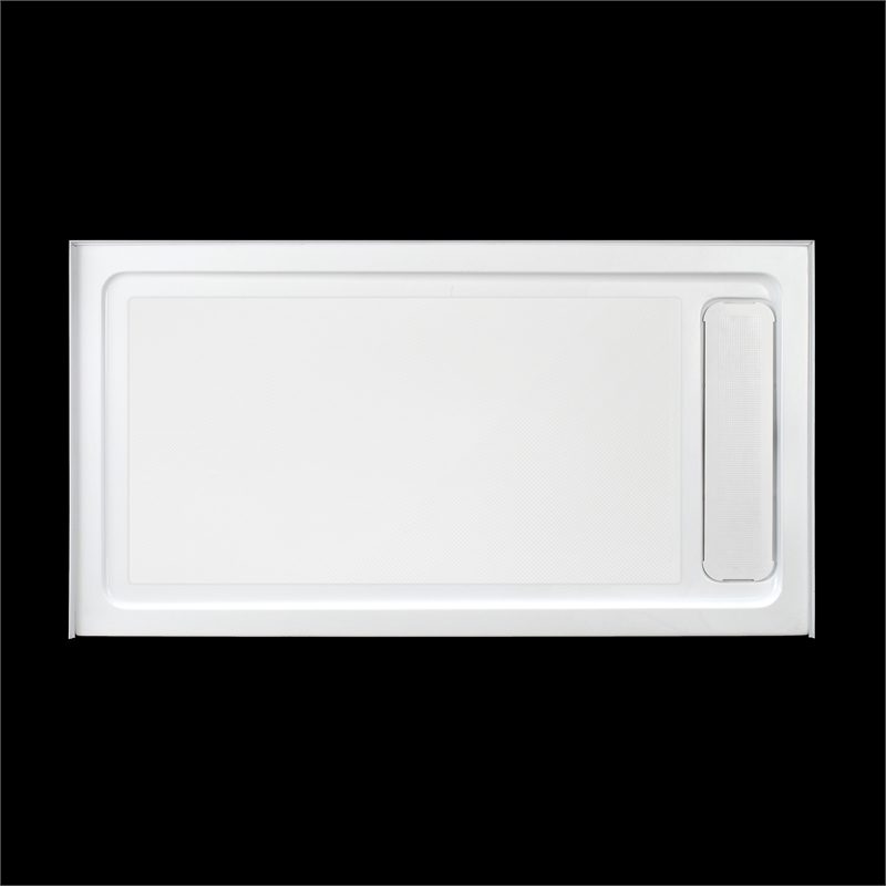 Pemberly Row Satin Nickel Alcove Shower Kit measuring 32