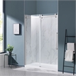 Pemberly Row Satin Nickel Alcove Shower Kit measuring 32
