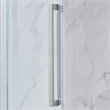 Pemberly Row Satin Nickel Alcove Shower Kit measuring 32