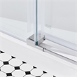 Pemberly Row Satin Nickel Alcove Shower Kit measuring 32