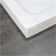 Pemberly Row Brushed Nickel Alcove Shower Kit measuring 32