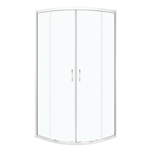 Pemberly Row 34&quotx34&quotx73&quot Quadrant Corner Shower Door in Chrome