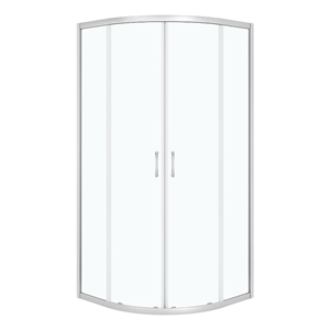 Pemberly Row 34&quotx34&quotx73&quot Quadrant Corner Shower Door in Nickel