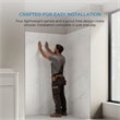 Pemberly Row Four-Panel Alcove Shower Walls 60
