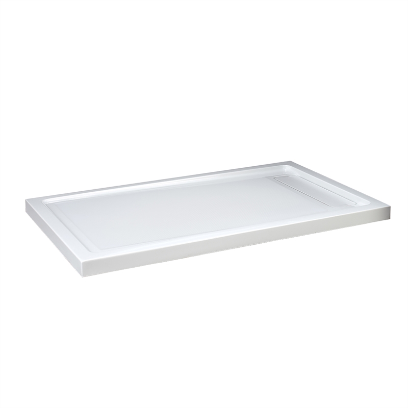 Pemberly Row Brushed Nickel Alcove Shower Kit measuring 36