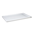 Pemberly Row Brushed Nickel Alcove Shower Kit measuring 36