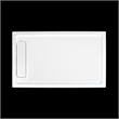 Pemberly Row Brushed Nickel Alcove Shower Kit measuring 36