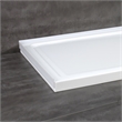 Pemberly Row Brushed Nickel Alcove Shower Kit measuring 36