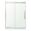 Pemberly Row Brushed Nickel Alcove Shower Kit measuring 36