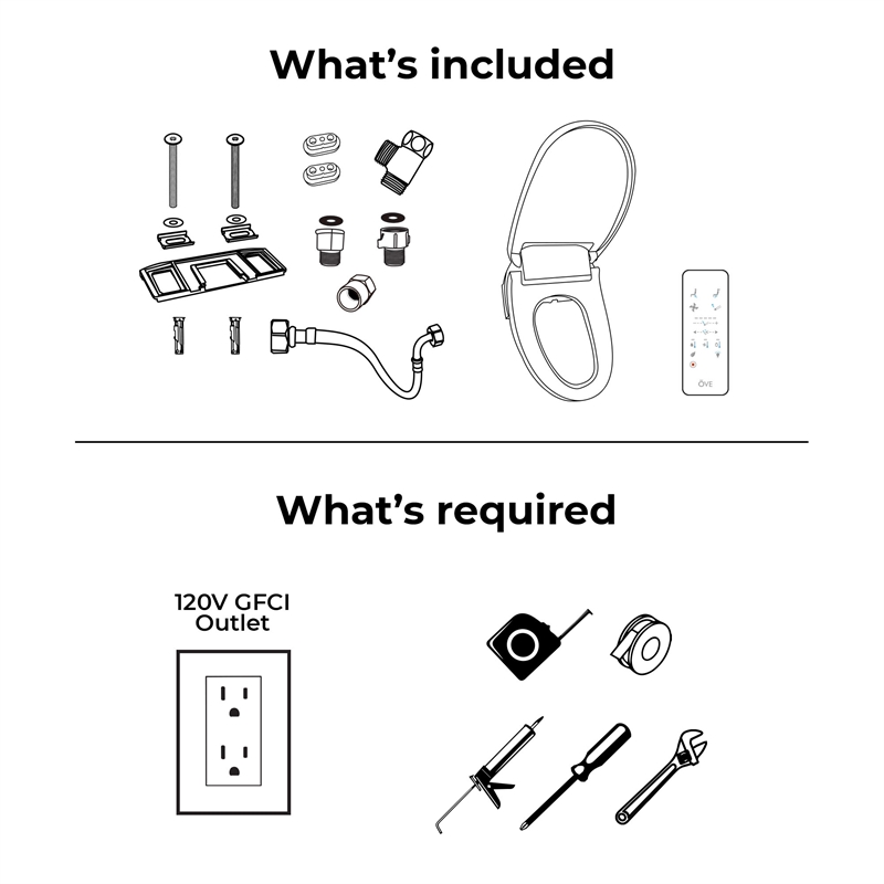 Pemberly Row Electric Bidet Smart Toilet Seat for Elongated Bowl in White