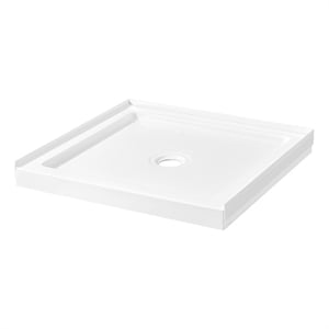 Pemberly Row 36&quot Wx32&quot D Reversible Shower Base with Center Drain