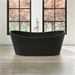 Black Tub - Satin Nickel HDW