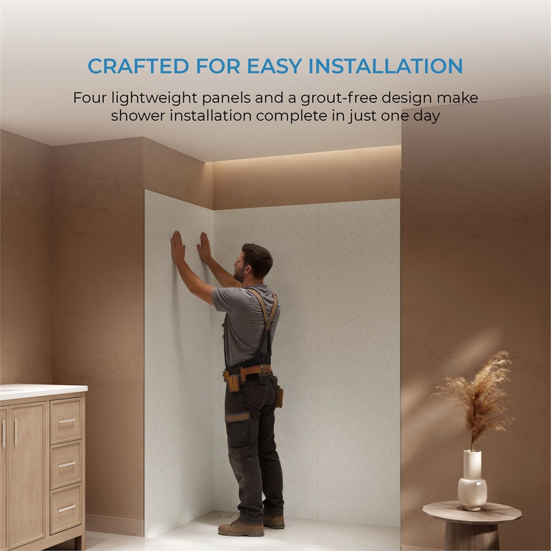Pemberly Row Alcove Shower Walls 60