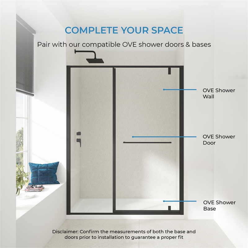 Pemberly Row Alcove Shower Walls 60