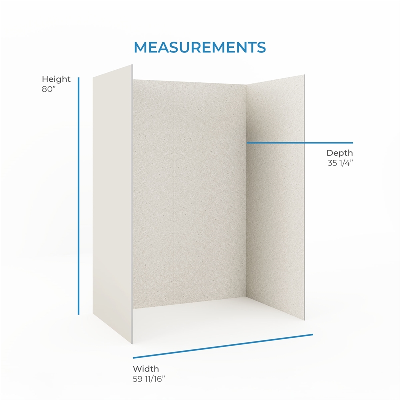 Pemberly Row Alcove Shower Walls 60