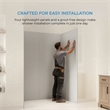 Pemberly Row Four-Panel Alcove Shower Walls 60