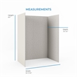 Pemberly Row Four-Panel Alcove Shower Walls 60