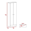Pemberly Row Free Standing 5-Shelf Multistorage Pantry Cabinet in Pearl