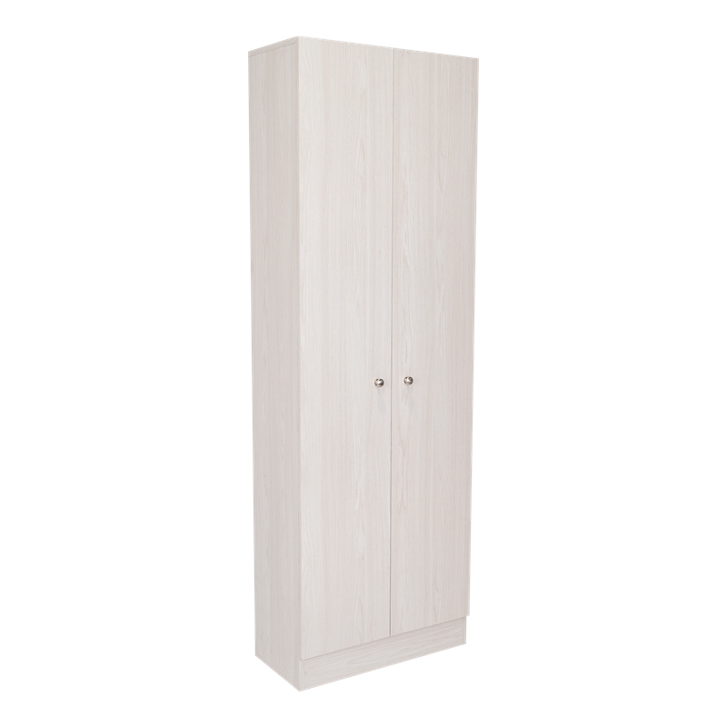Pemberly Row Free Standing 5-Shelf Multistorage Pantry Cabinet in Pearl
