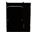 Pemberly Row 3 Door Armoire with 2 Drawers 71in High in Black