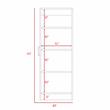 Pemberly Row 4-Tier Storage Pantry Cabinet 47.4in High in White