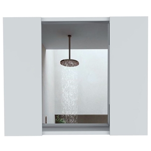 Pemberly Row Medicine Cabinet with Mirror 23.62in Wide in White