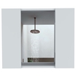 Pemberly Row Medicine Cabinet with Mirror 23.62in Wide in White