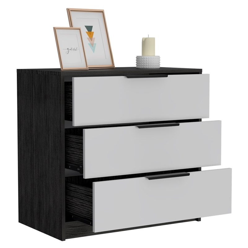 Pemberly Row 3 Drawer Dresser 27.55in Wide in Multi-Color Finish