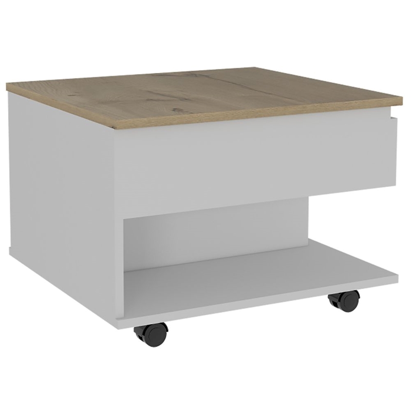 Pemberly Row Lift Top Coffee Table 21.6in Wide in Multi-Color