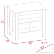 Pemberly Row Two-Tone Kitchen Island with Seating in Multi-Color