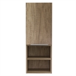 Pemberly Row Bathroom Wall Medicine Cabinet with Shelves in Brown