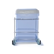 Pemberly Row Pull Out Double Waste Bin Cabinet Organizer in Silver