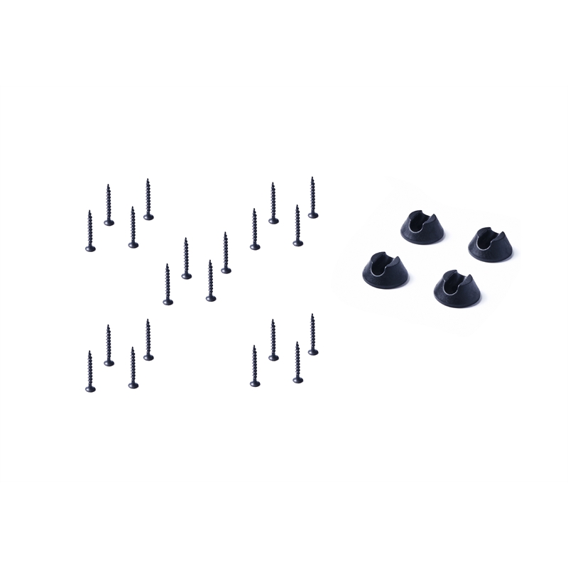 Pemberly Row 28in Black Metal Hairpin Furniture Legs Set of 4