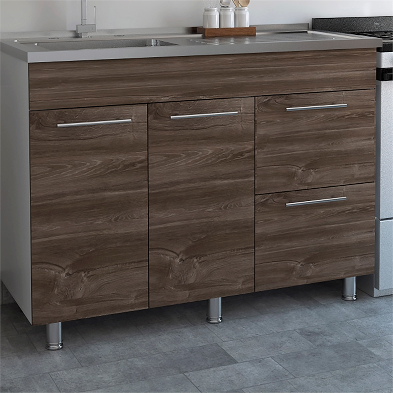 Pemberly Row 4.7in Silver Adjustable Steel Cabinet Legs Set of 25