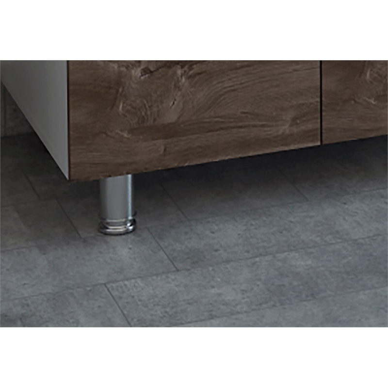 Pemberly Row 4.7in Silver Adjustable Steel Cabinet Legs Set of 25