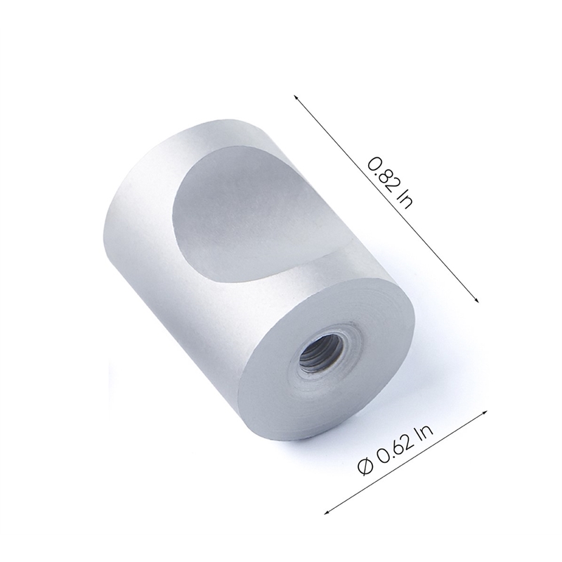 Pemberly Row 0.62in Silver Aluminum Cabinet Knobs Set of 100