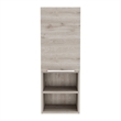Pemberly Row Bathroom Wall Cabinet 32.17in High in Light Gray