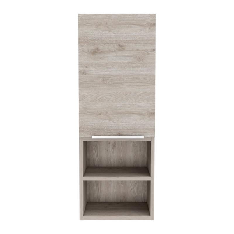 Pemberly Row Bathroom Wall Cabinet 32.17in High in Light Gray