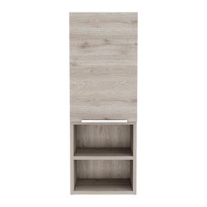 Pemberly Row Bathroom Wall Cabinet 32.17in High in Light Gray