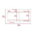 Pemberly Row Coffee Table with Drawer and Shelf 31.5in Wide in Brown