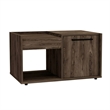 Pemberly Row Coffee Table with Drawer and Shelf 31.5in Wide in Brown
