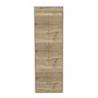Pemberly Row 2 Door 2 Drawer Bedroom Armoire in Light Oak and Black