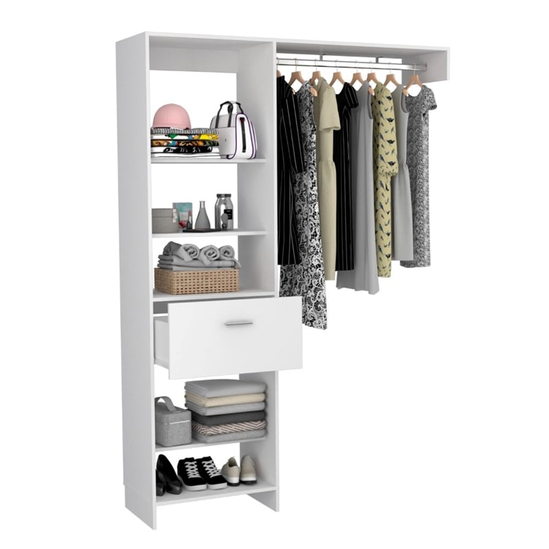 Pemberly Row Configurable Closet System 59.6in Wide in White