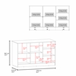 Pemberly Row Kitchen Island with Two Cabinets 59in Wide in Black