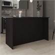 Pemberly Row Kitchen Island with Two Cabinets 59in Wide in Black
