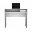 Pemberly Row 35in Floating Writing Desk with Storage in White
