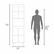 Pemberly Row 76.8in Tall Kitchen Pantry with Cabinets in White