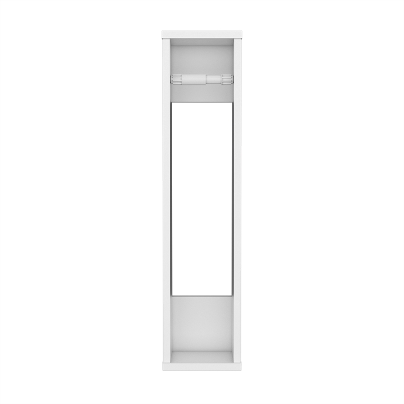 Pemberly Row Toilet Paper Holder Storage Shelf 28in High in White