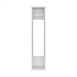 Pemberly Row Toilet Paper Holder Storage Shelf 28in High in White
