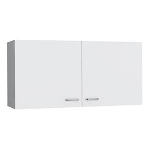 Pemberly Row Two Door Kitchen Wall Cabinet 39.3in Wide in White